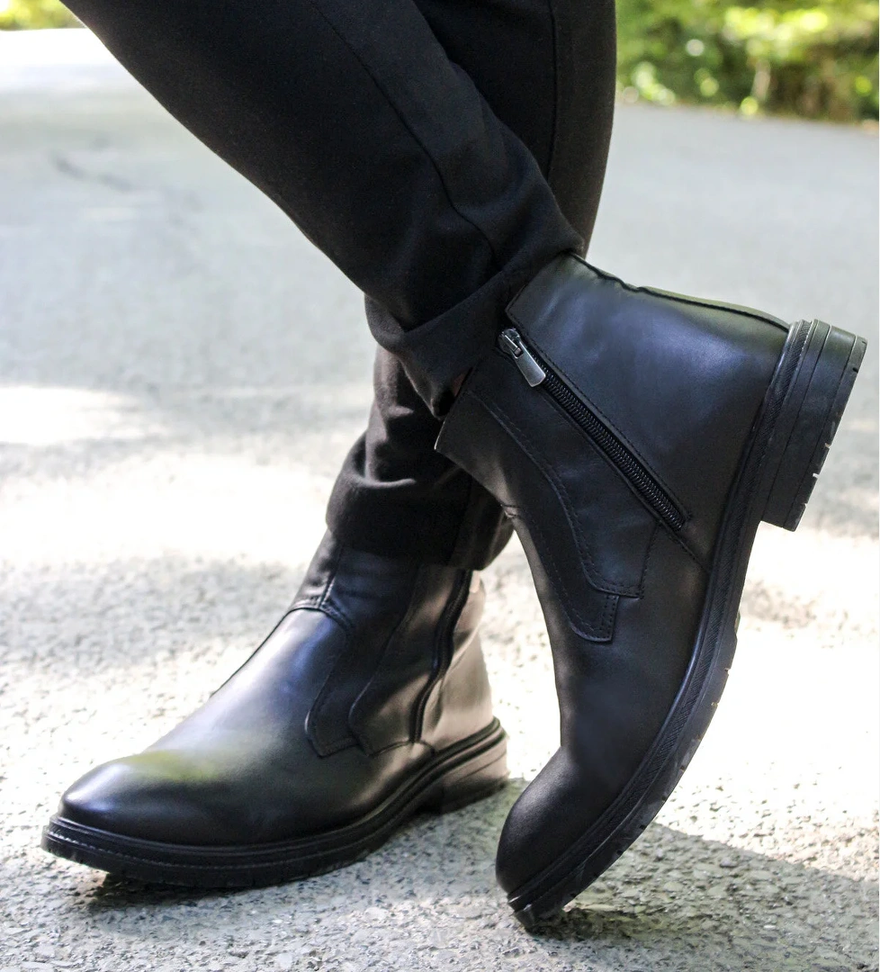 Hakiki Deri Kürklü Erkek Klasik Bot 711KMA218 - Görsel 1