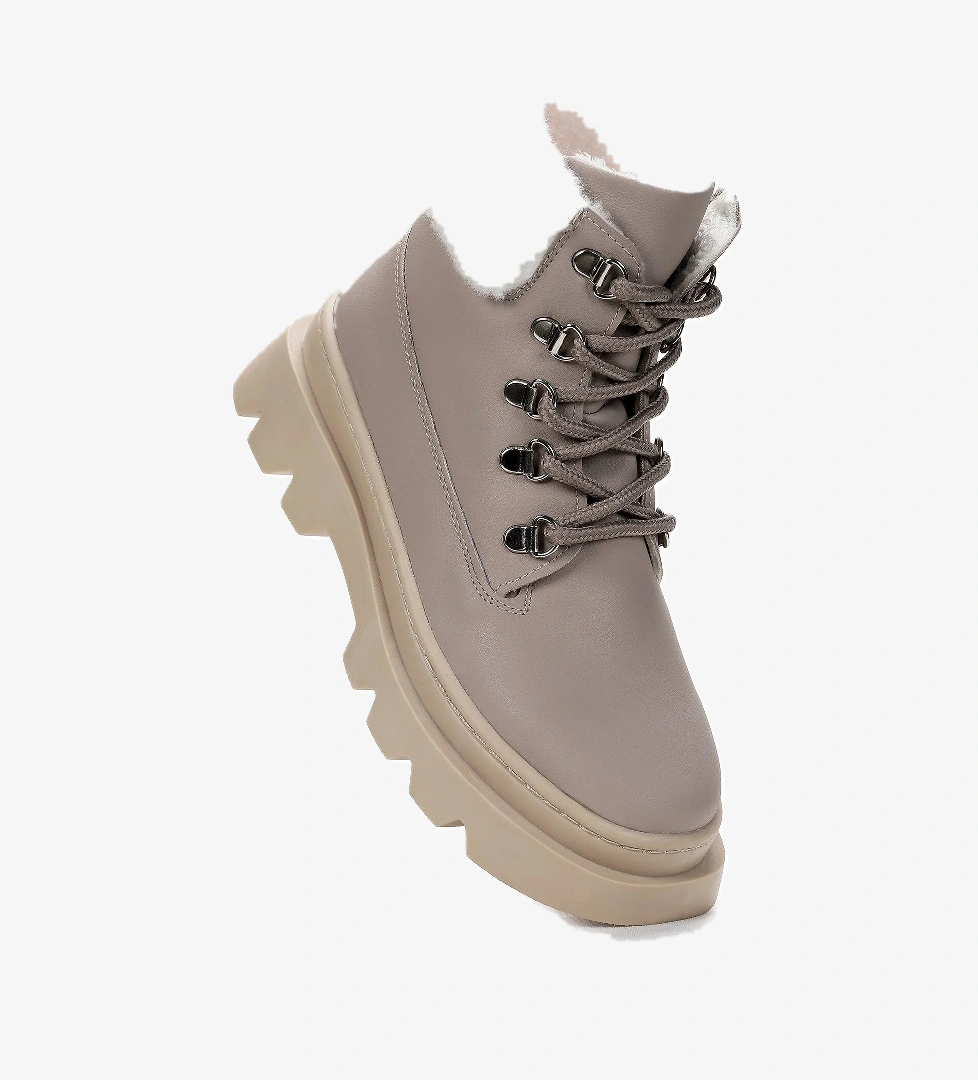 Edu Günlük Fermuarlı Kız Çocuk Bot Ayakkabı Koyu Gri