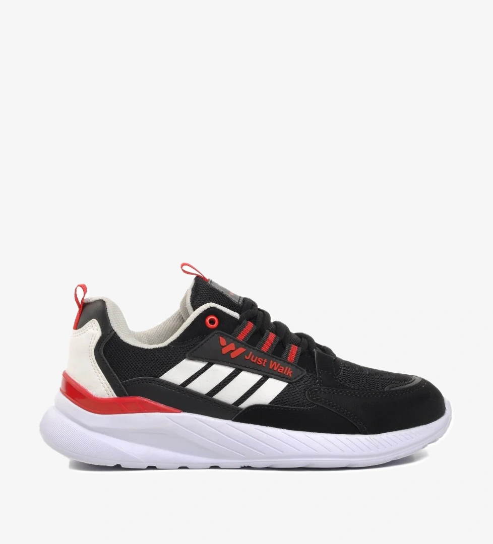 Medel Siyah-Beyaz-Kırmızı Kadın Spor Ayakkabı