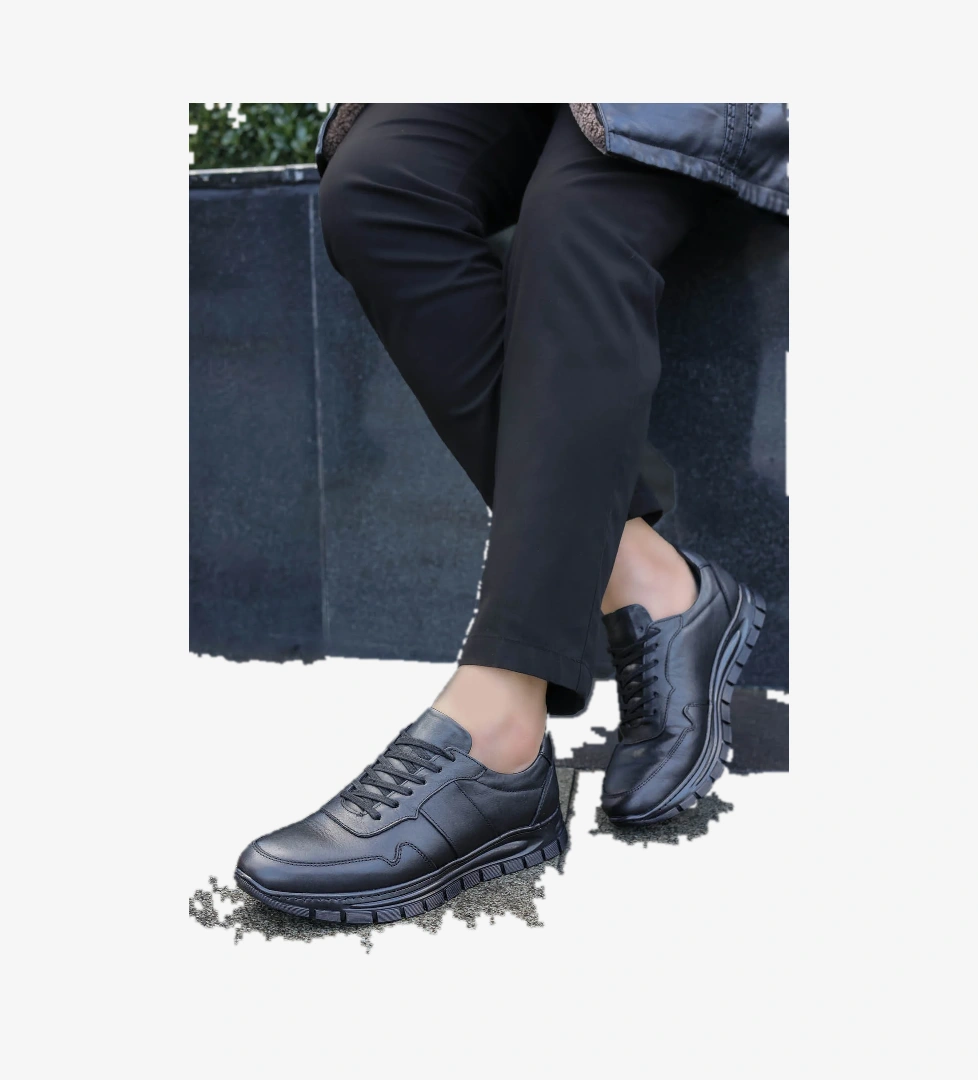 Hakiki Deri Kürklü Erkek Casual Ayakkabı 951KMA101