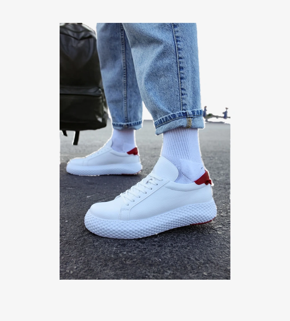 Chekich CH107 CBT Felibord Erkek Ayakkabı BEYAZ/KIRMIZI model görseli