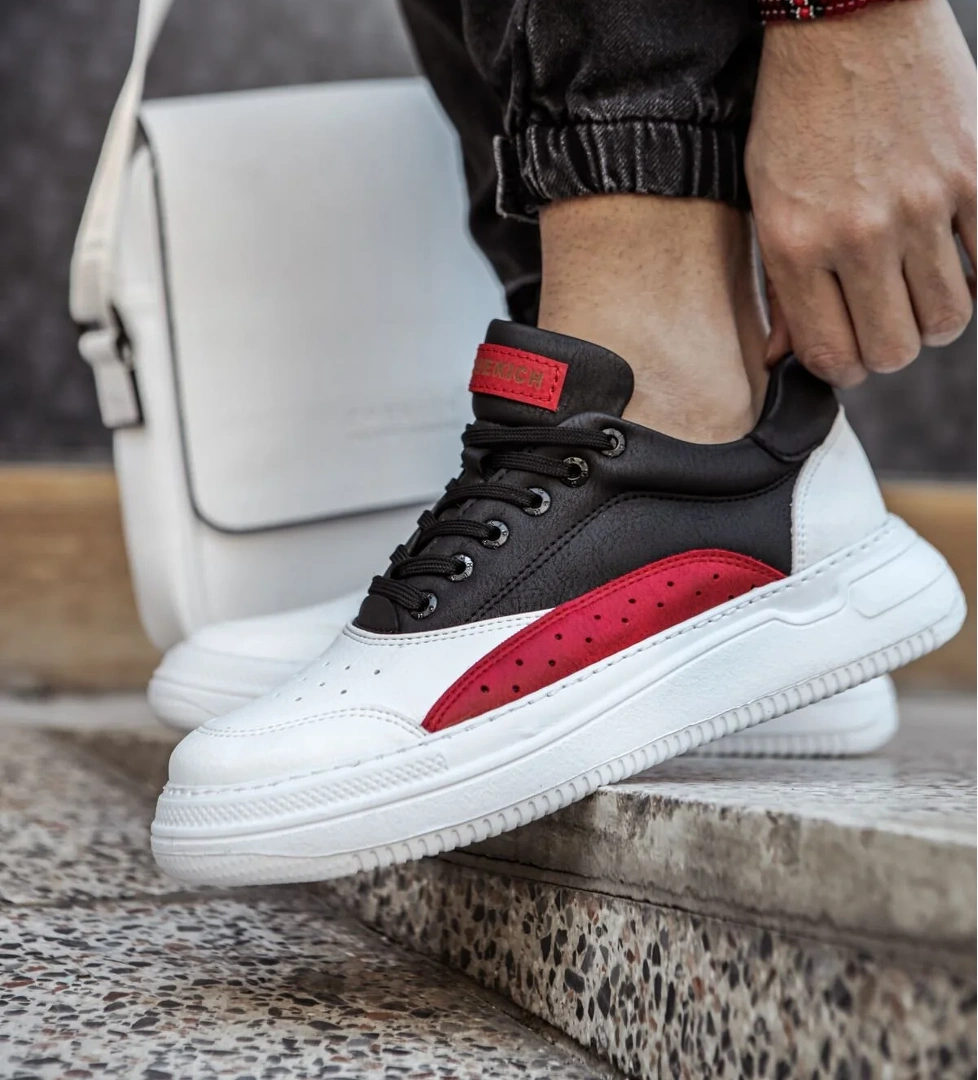 Chekich CH115 CBT Literide Erkek Ayakkabı BEYAZ/KIRMIZI/SIYAH model görseli