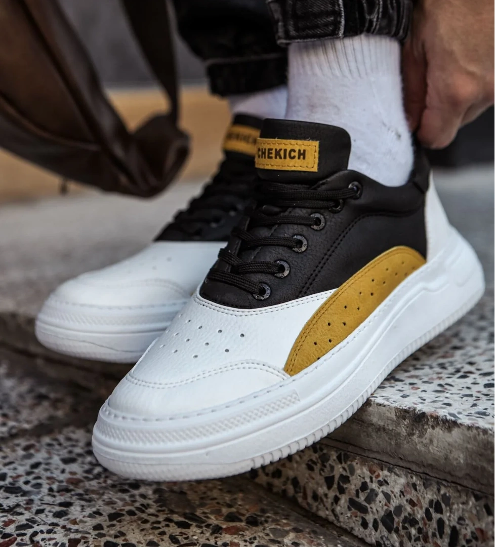 CH115 CBT Literide Erkek Ayakkabı BEYAZ/SARI/SIYAH - Görsel 1