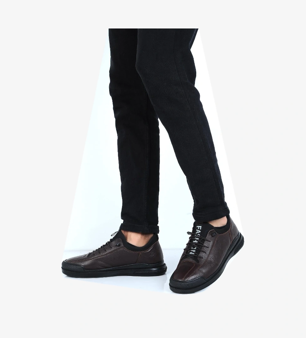 Tardelli̇ Tardelli 3747 Kahve Kauçuk Deri Erkek Casual Ayakkabı model görseli