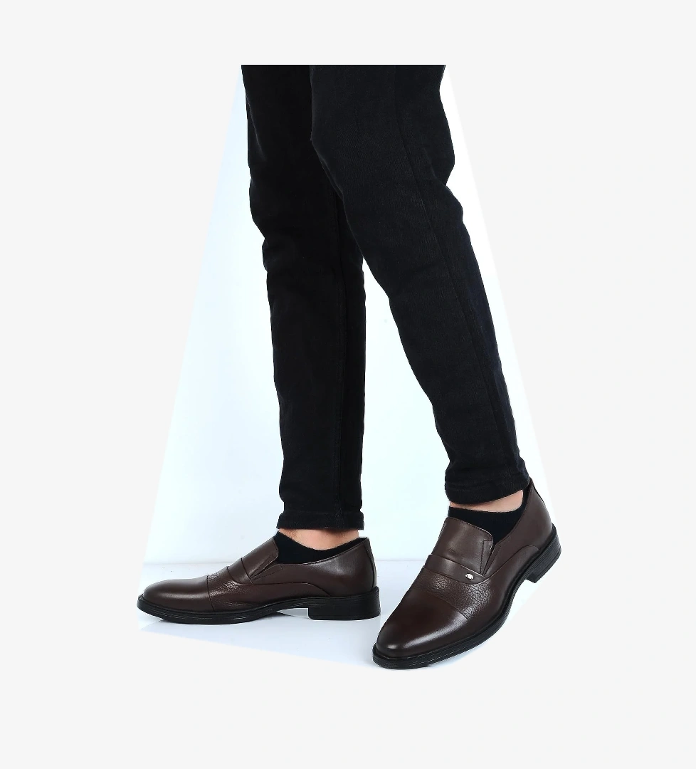 Berenni M575 Kahve Kauçuk %100 Deri Erkek Klasik Ayakkabı model görseli