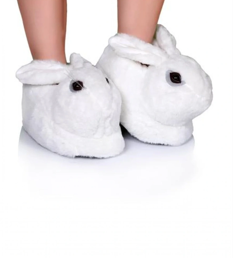 Twigy Zulu Beyaz Kadın Panduf Terlik YY0322 - Görsel 1