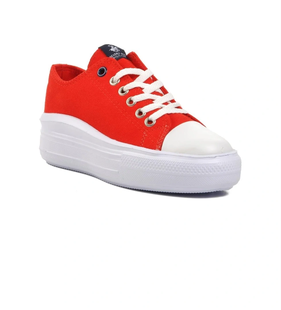 PO-30088 Kırmızı Kadın Sneaker - Görsel 1