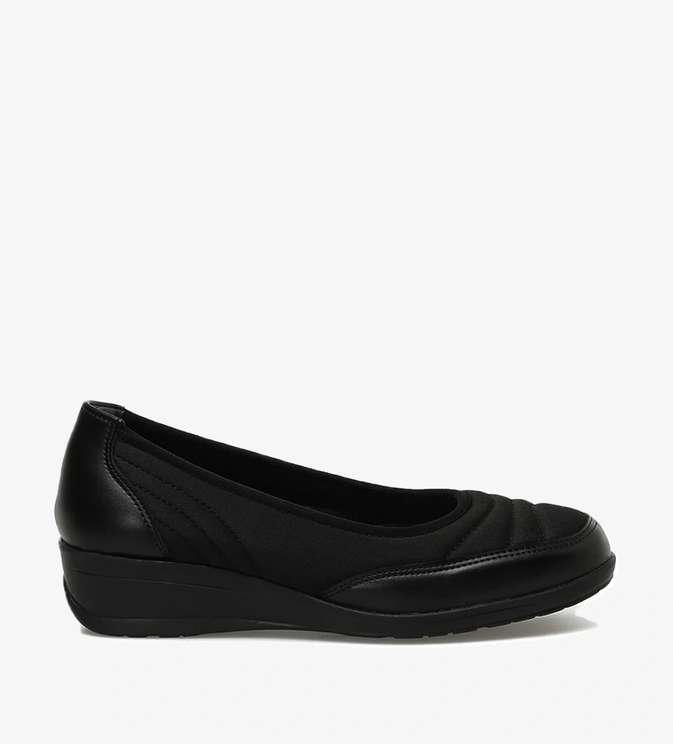 Polaris 165042.Z3PR Siyah Kadın Dolgu Ayakkabı - Görsel 1