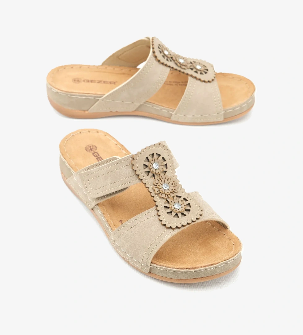 Yazlık Kadın Fashion Cırt Cırtlı Ayarlanabilir Günlük Terlik - Görsel 1