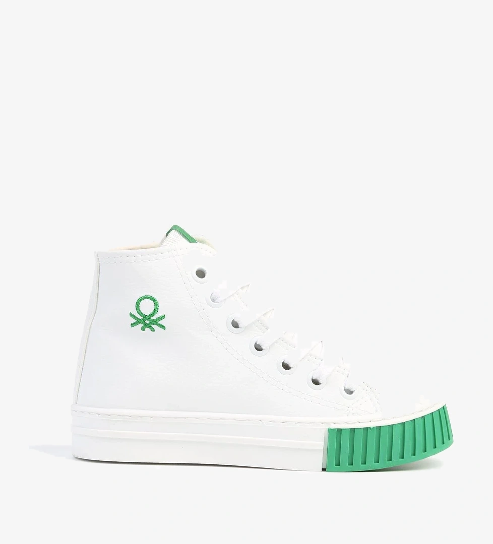 ® | BN-30560 - 3114 Beyaz Yeşil - Çocuk Spor Ayakkabı - Görsel 1