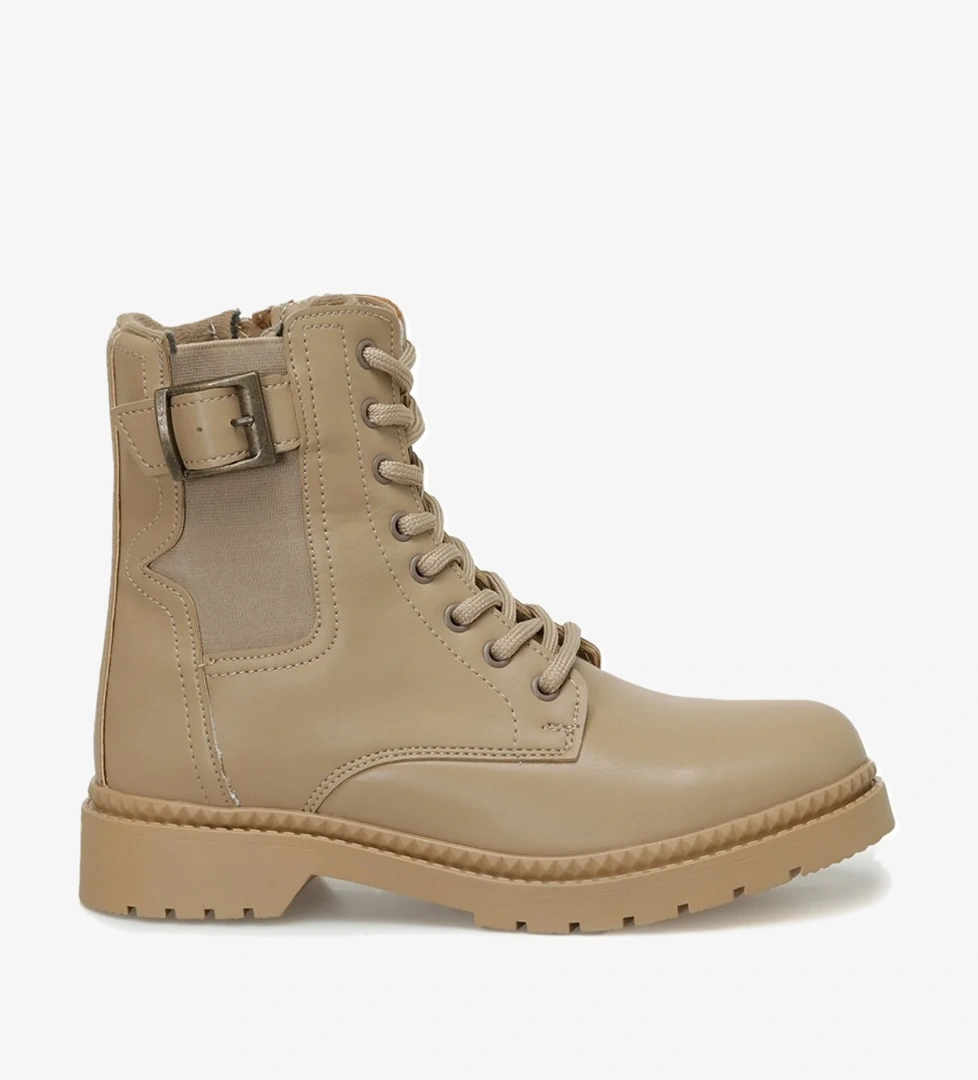 ALONA 3PR Kahverengi Kadın Biker Bot - Görsel 1