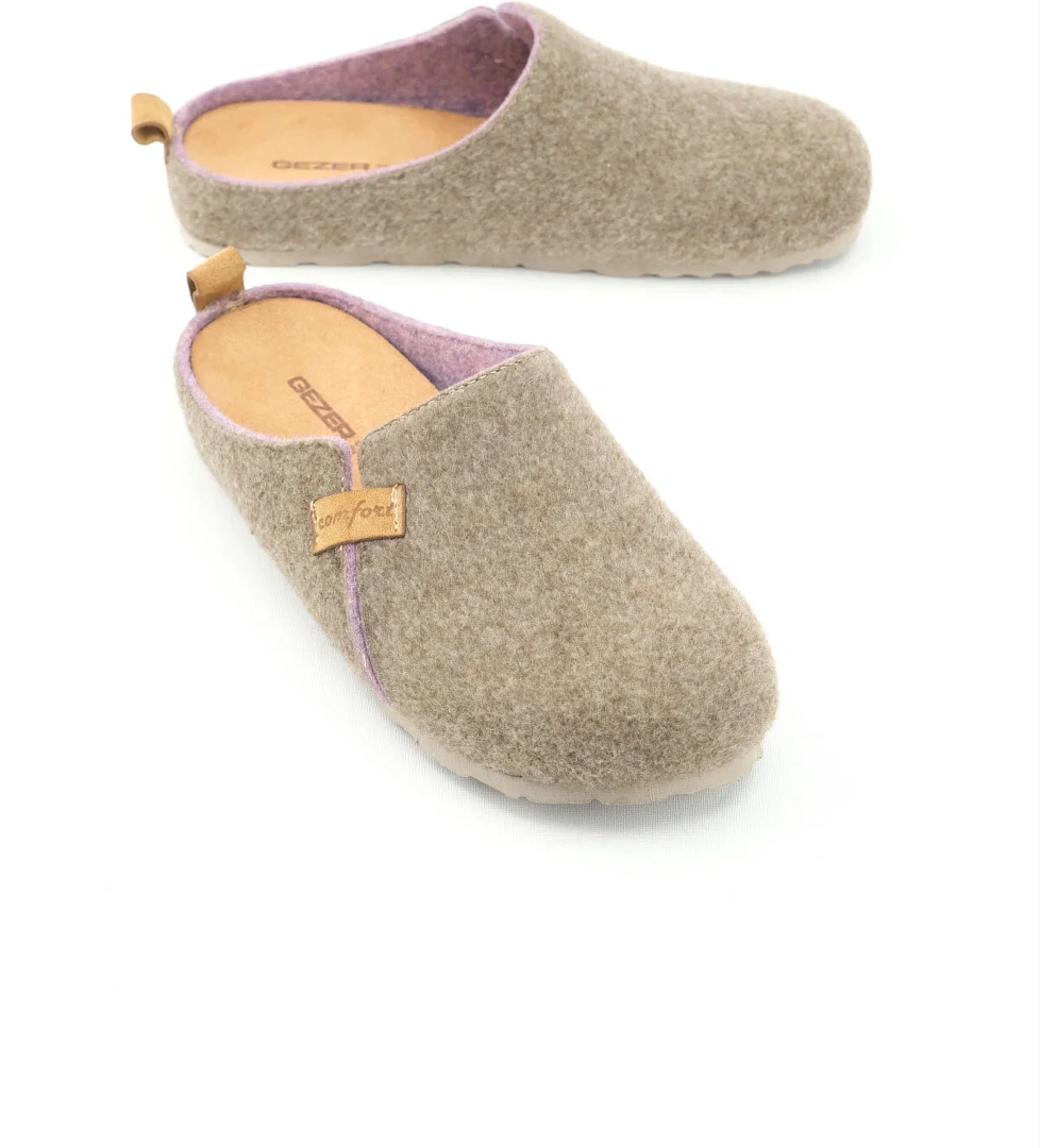 Kışlık Keçe Comfort Taban Kadın Ev Bahçe Terlik - Görsel 1