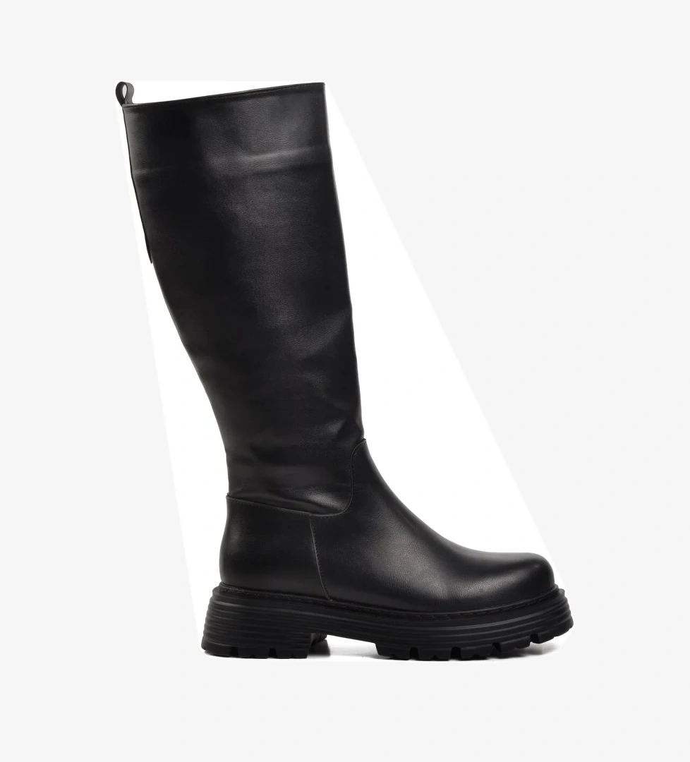 715 Siyah İçi Polarlı Kadın Çizme