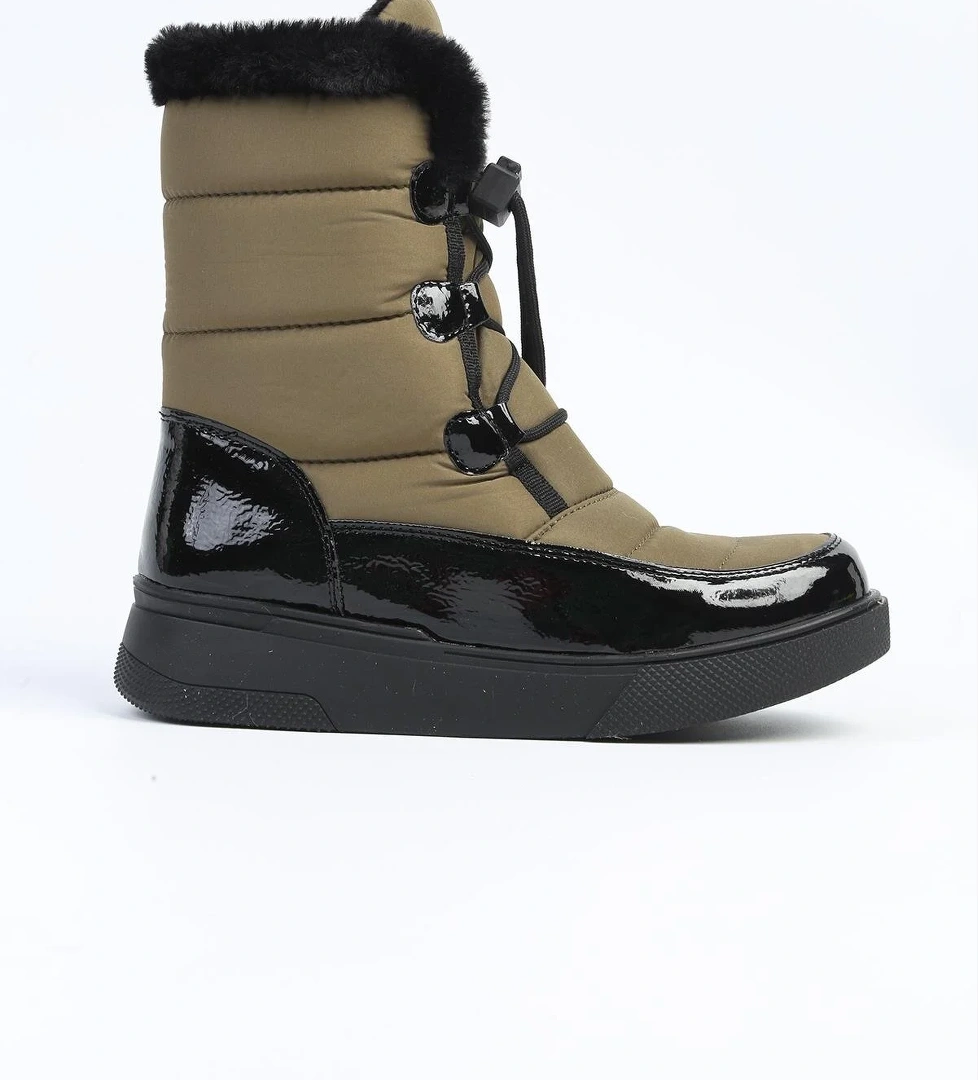 ® | PC-52595 - 3256 Haki - Kadın Bot - Görsel 1