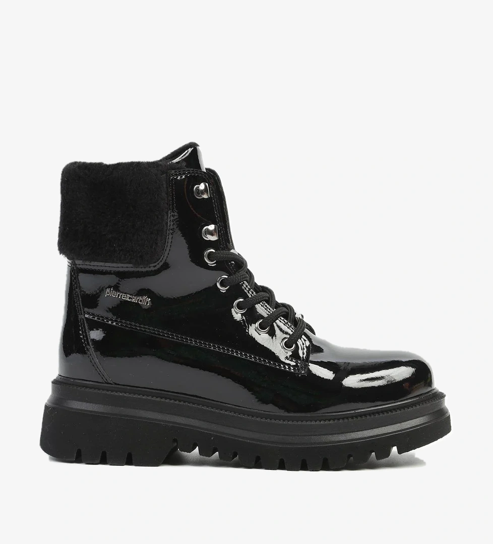 ® | PC-52435-3076 Rugan Siyah - Kadın Bot