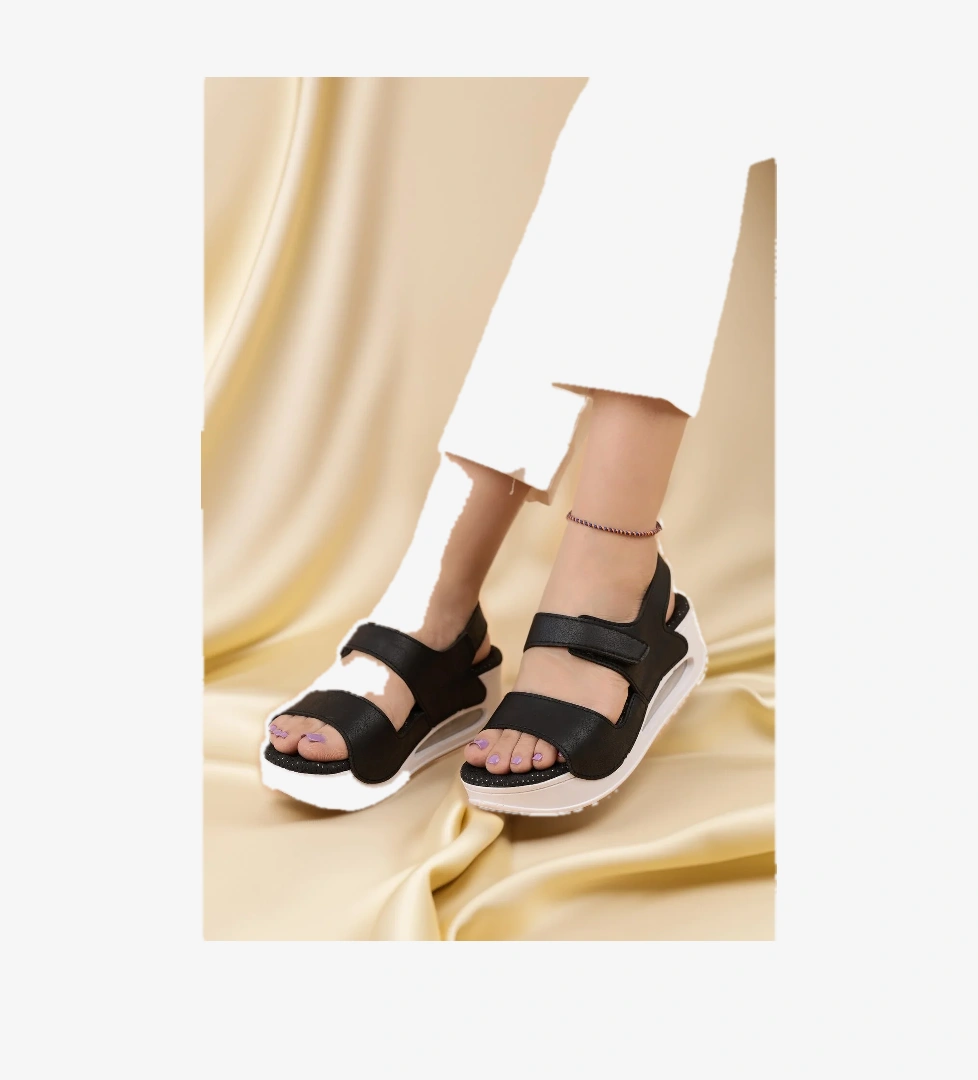 Fency Anatomik Ortopedik Bantlı Air Taban Rahat Günlük Kadın Terlik Sandalet