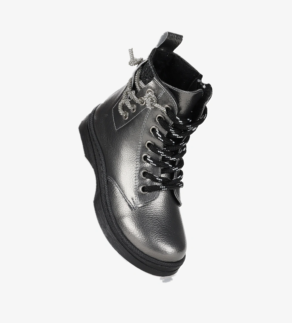 Capsule kırışık Taşlı Termo Taban Kız Çocuk Bot Platin