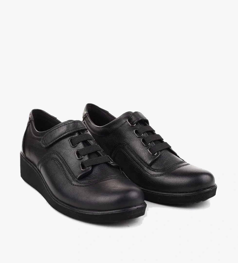 Castle Black 25827 Deri 3,5 Cm Dolgu Topuk Günlük Kadın Ayakkabı model görseli