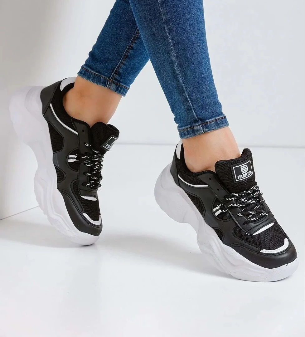 Darkstep 143 Rahat Kalın Taban Kadın Sneaker Spor Ayakkabı model görseli