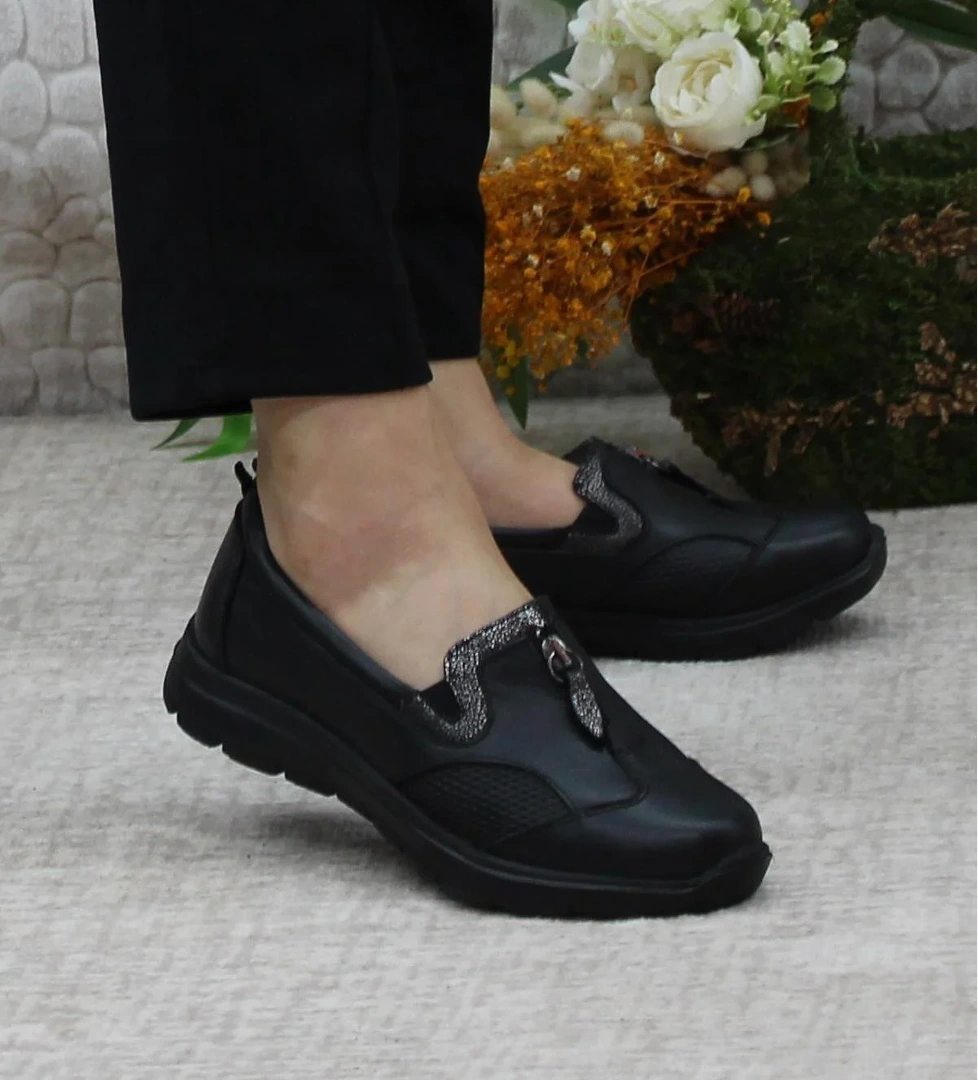 32024 Anatomik Hafif Rahat Hakiki Deri Kadın Ayakkabı - Görsel 1