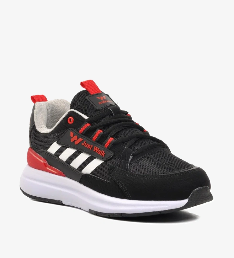 Medel Siyah-Beyaz-Kırmızı Erkek Spor Ayakkabı