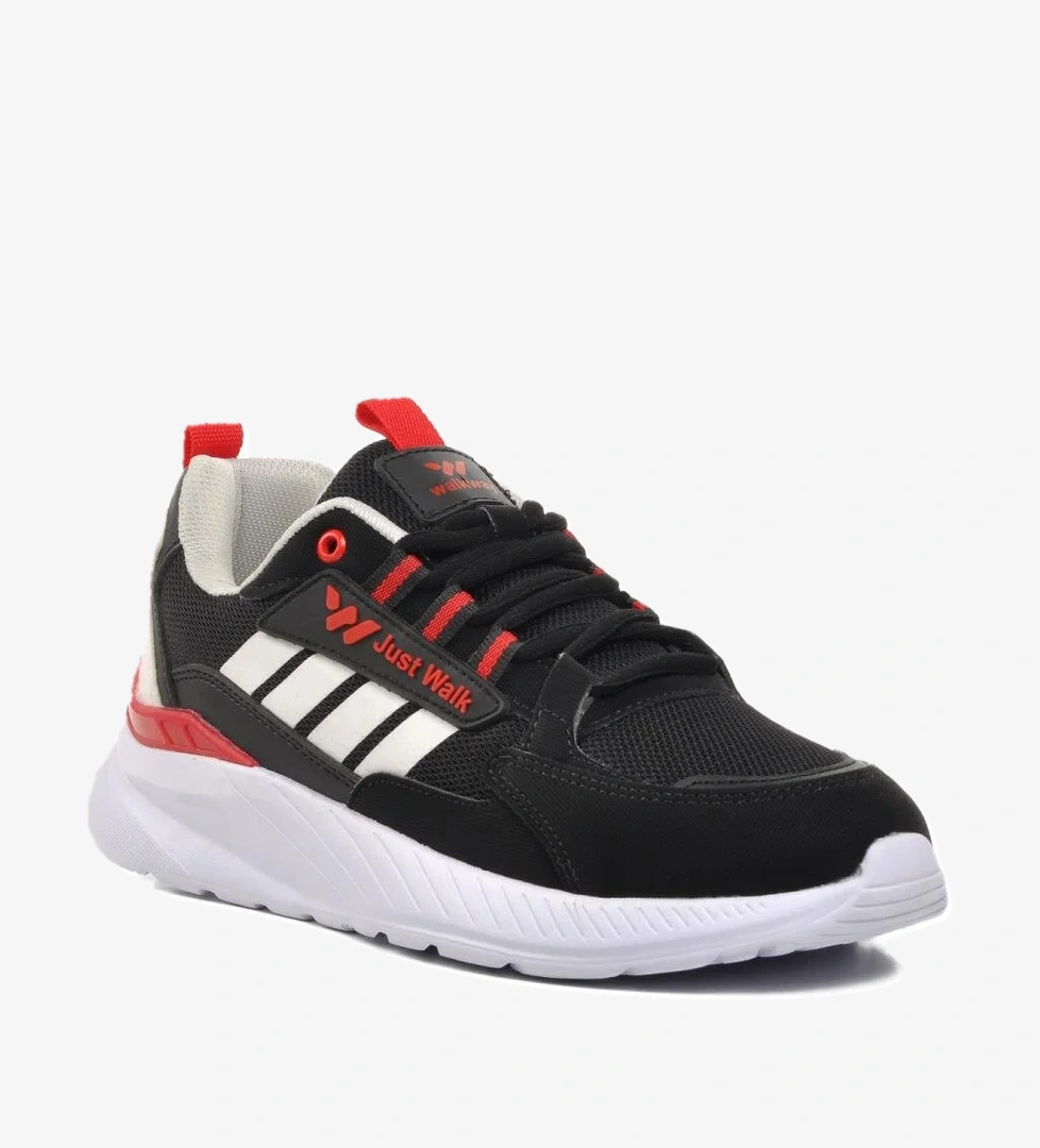 Medel Siyah-Beyaz-Kırmızı Kadın Spor Ayakkabı