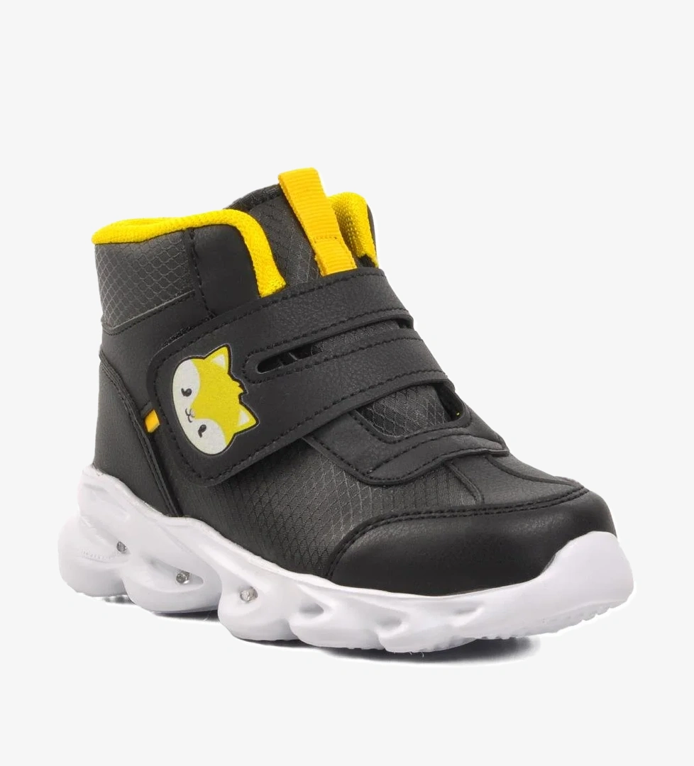 Riwi-P Siyah Cırtlı Çocuk Sneaker Bot - Görsel 1