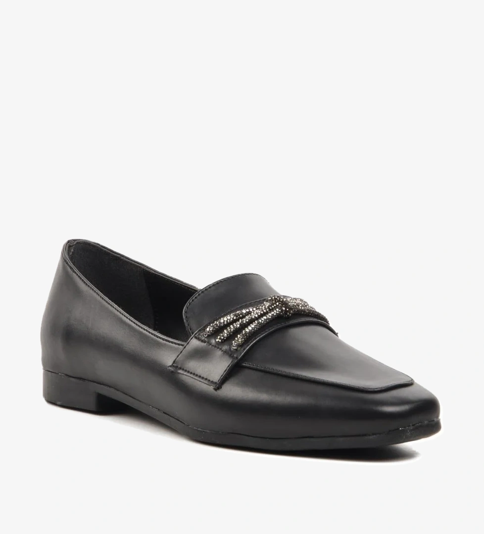514509 Siyah Kadın Loafer Ayakkabı - Görsel 1