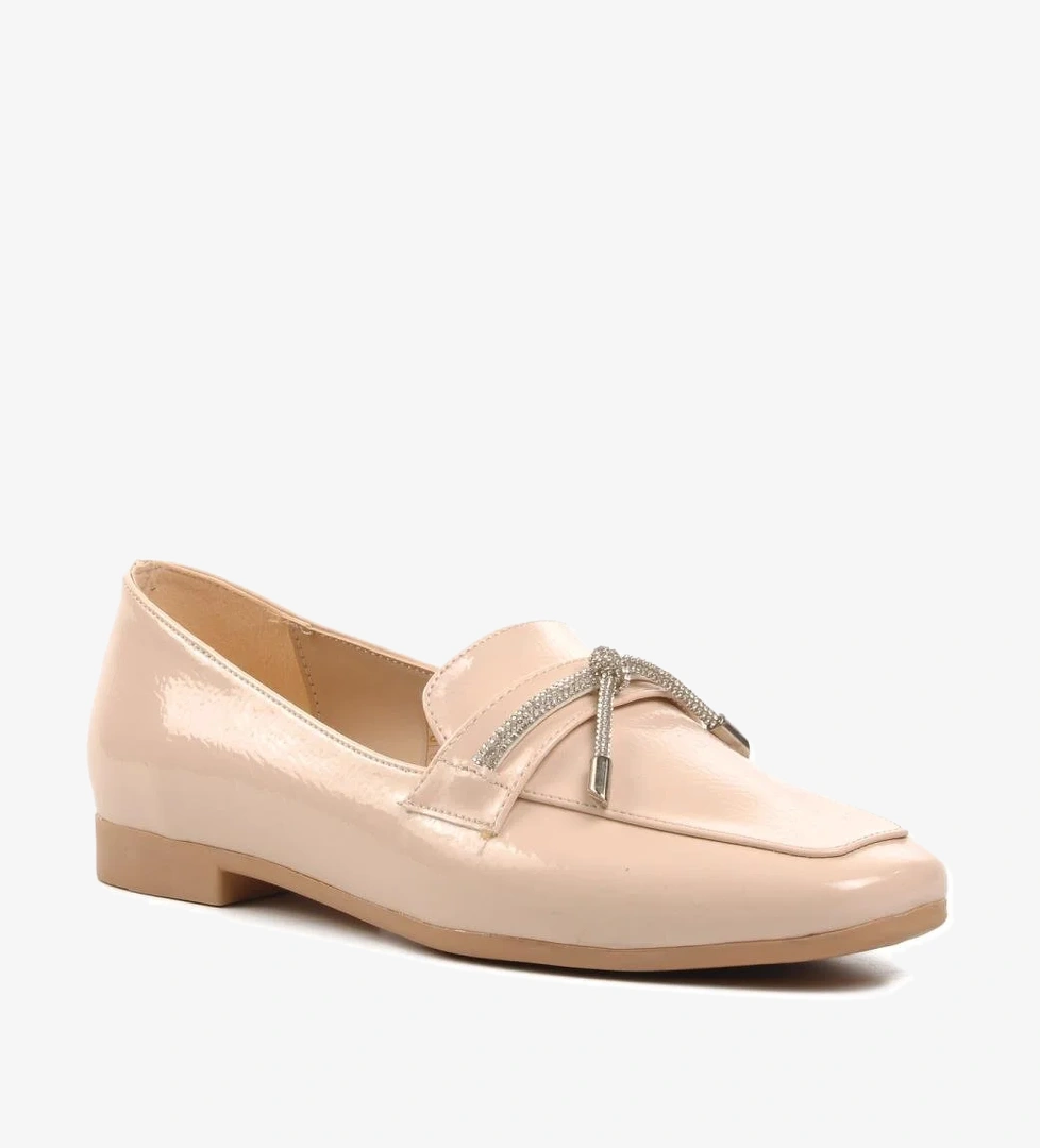 514508 Bej Kadın Loafer Ayakkabı - Görsel 1
