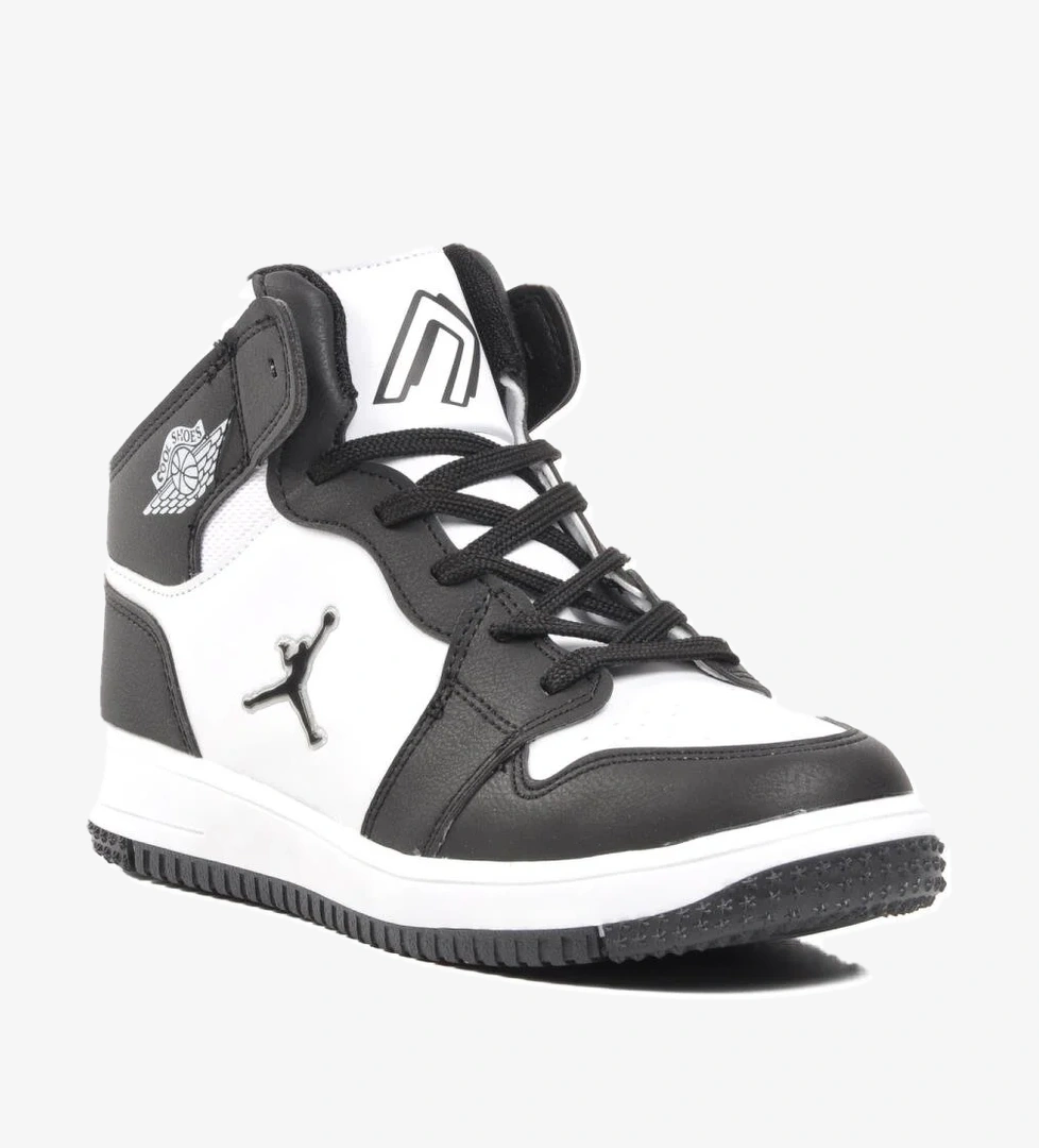 Haykat Uzun Siyah-Beyaz Unisex Hi Sneaker