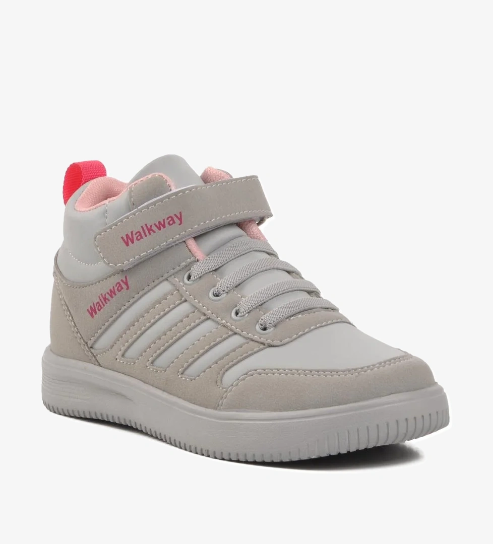 Mely Hi-F Buz-Pudra Cırtlı Çocuk Hi Sneaker