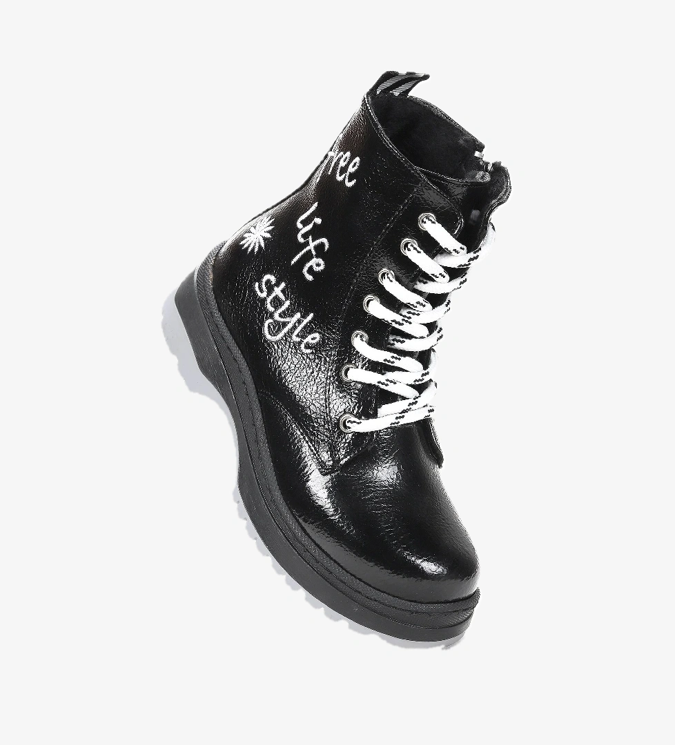 Kiko Kids Kiko Kids Free çatlak Termo Taban Kız Çocuk Bot Siyah - Beyaz model görseli