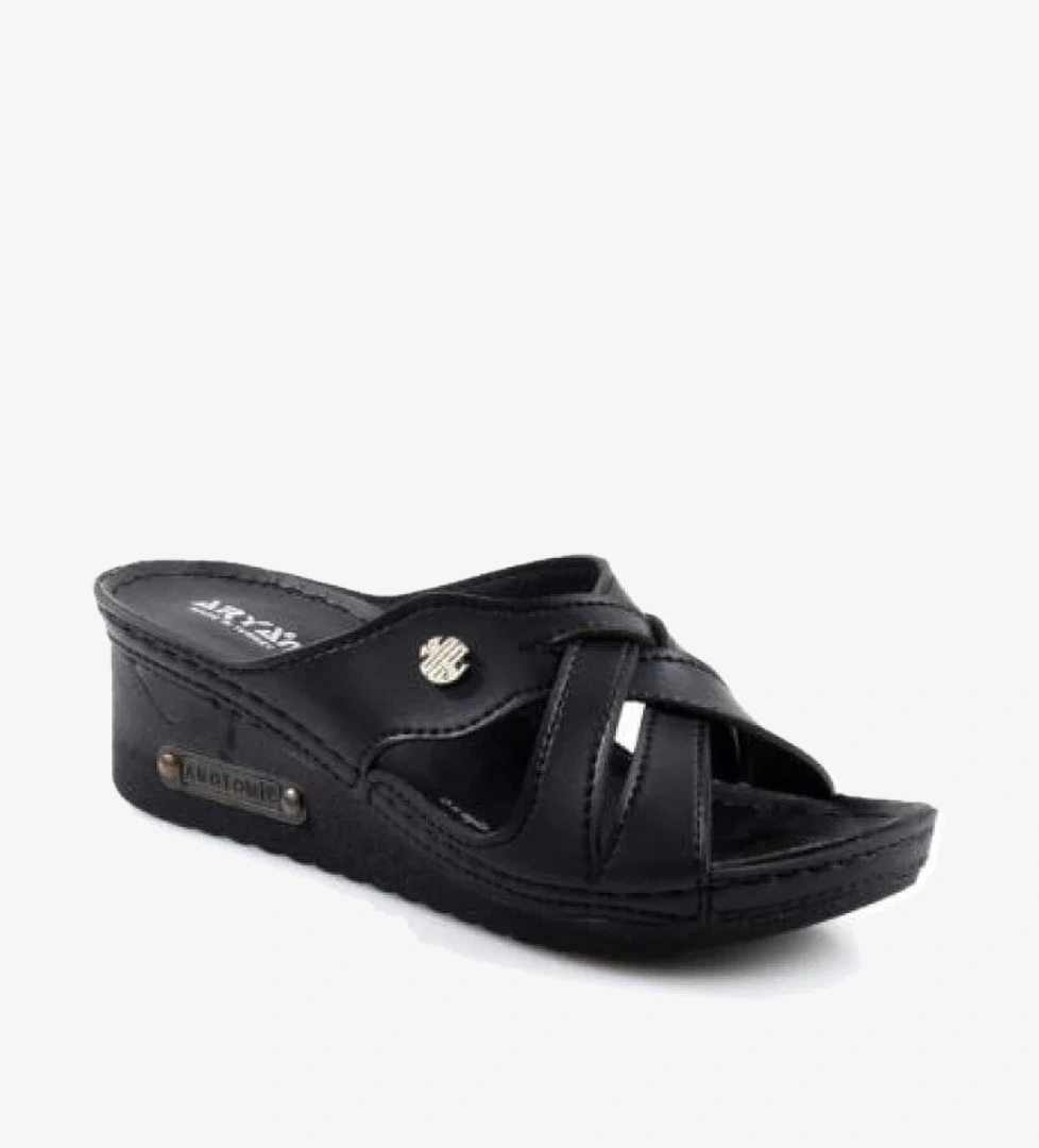 55-945 Orto pedik Dolgu Topuk Kadın Günlük Terlik