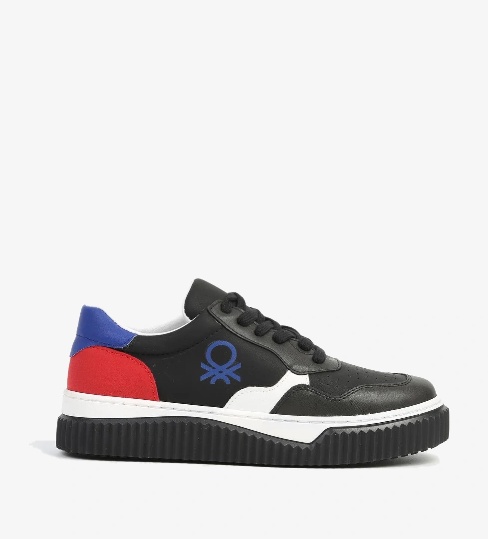 Benetton ® | Bn-31201 - 3379 Siyah Beyaz Yesil Füme Kadın Spor Ayakkabı model görseli