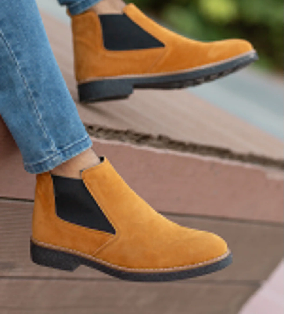 Unisex Chelsea Bot Garantili Ürün .30141 Süet Tarçın