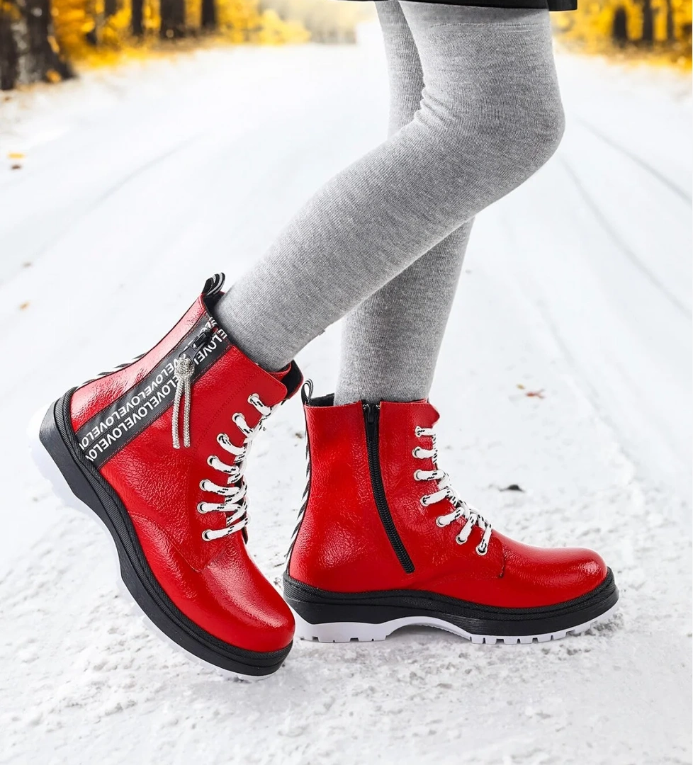 Termo Taban Kız Çocuk Bot 622 Çatlak Kırmızı