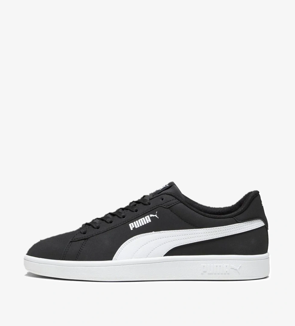 Puma Smash 3.0 Buck Unisex Siyah Beyaz Spor Ayakka 392336-01 model görseli