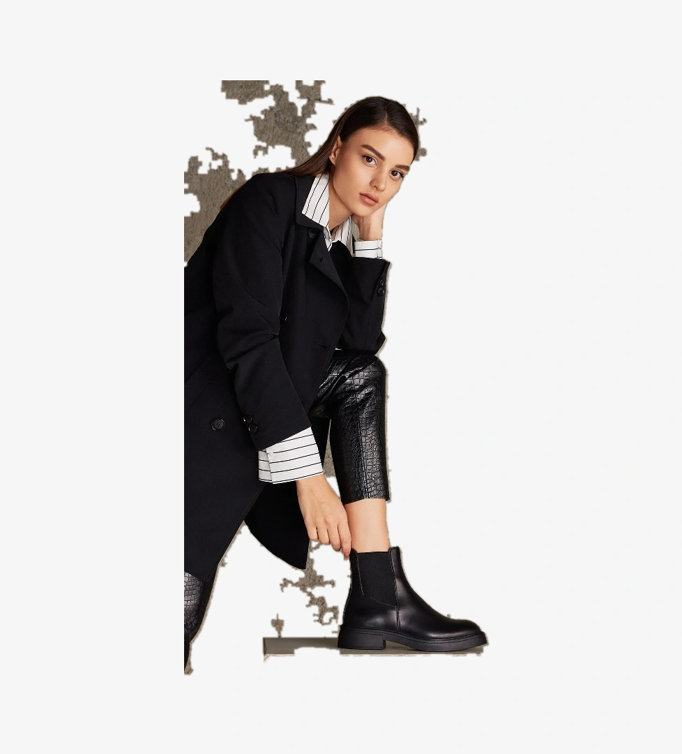 Ziya Kadın Hakiki Deri Bot 143359Z353 Siyah model görseli