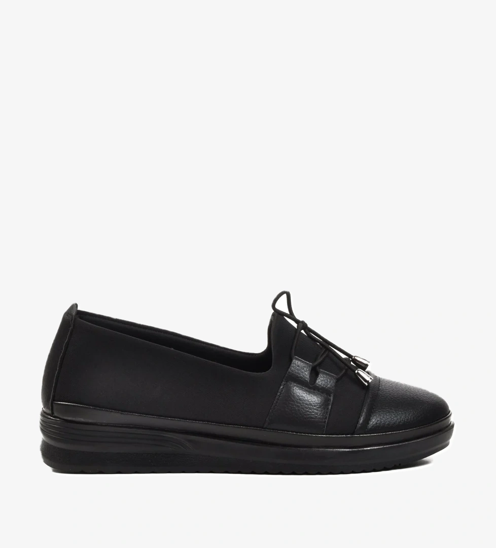 026 Siyah Simli Kadın Günlük Ayakkabı