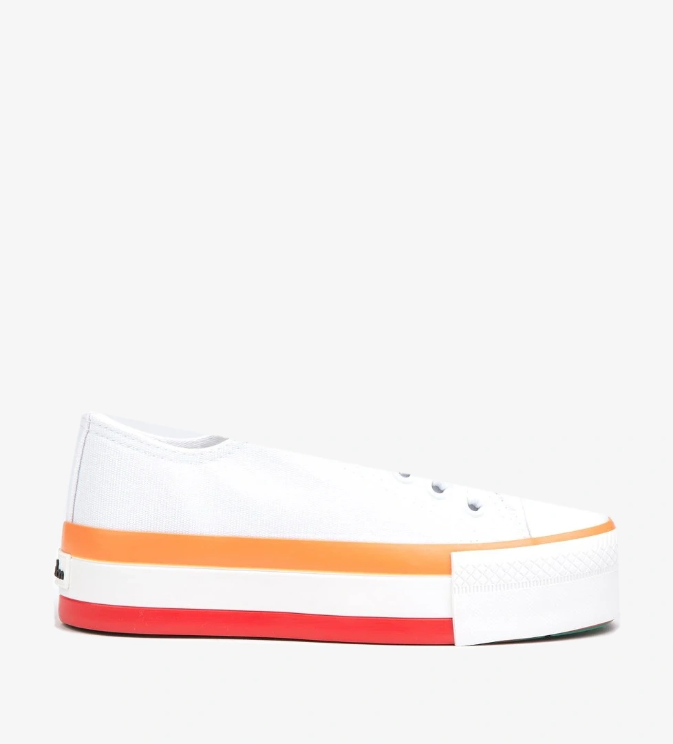 ® | BN-30937 - 3114 Beyaz Turuncu - Kadın Spor Ayakkabı - Görsel 1