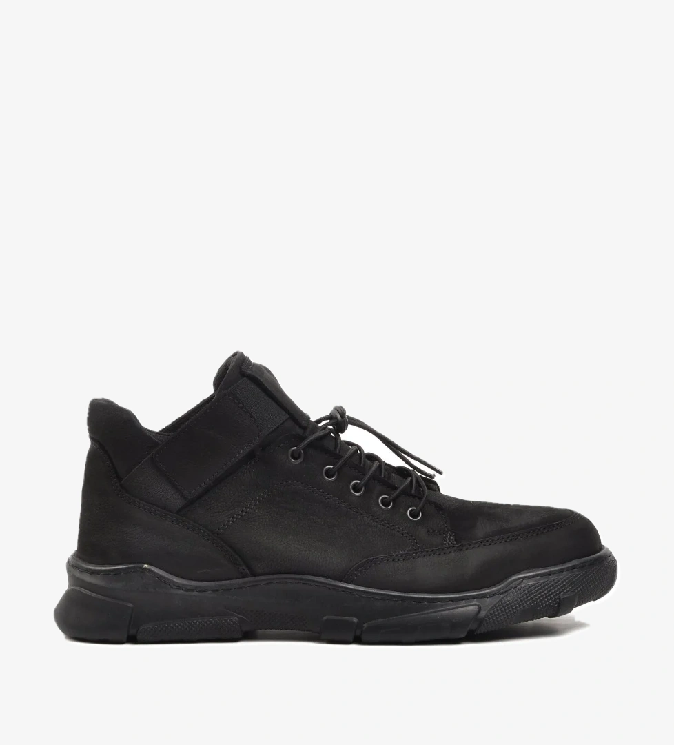 Bulldozer 220010-1 Siyah Nubuk Hakiki Deri Erkek Bot model görseli