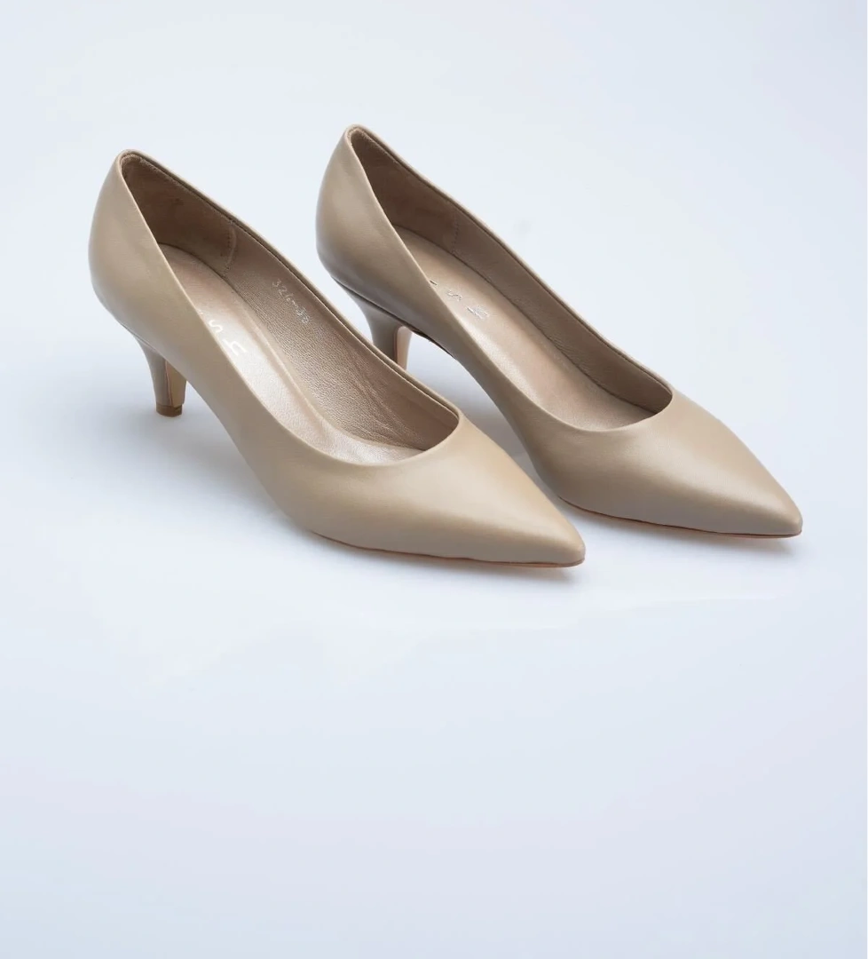 Nish Exclusive 324 Kadın Deri Klasik Stiletto