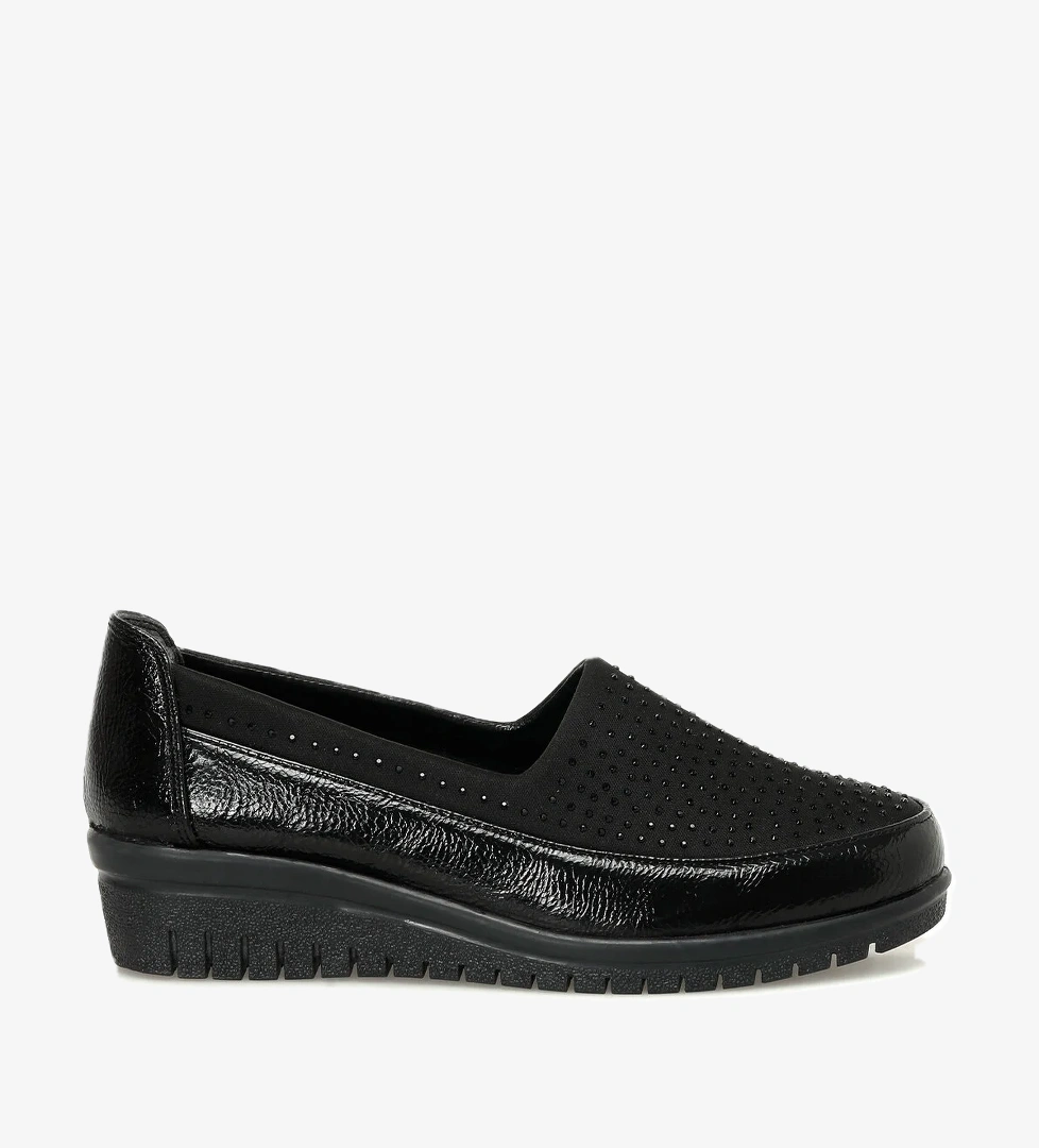 165033.TZ3PR Siyah Kadın Dolgu Ayakkabı - Görsel 1