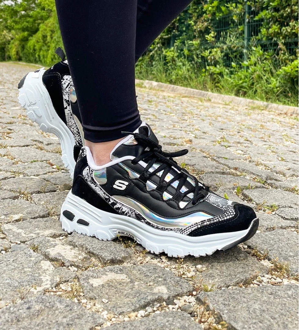 Solazer Kadın Siyah Leopar Yürüyüş Spor Ayakkabı model görseli