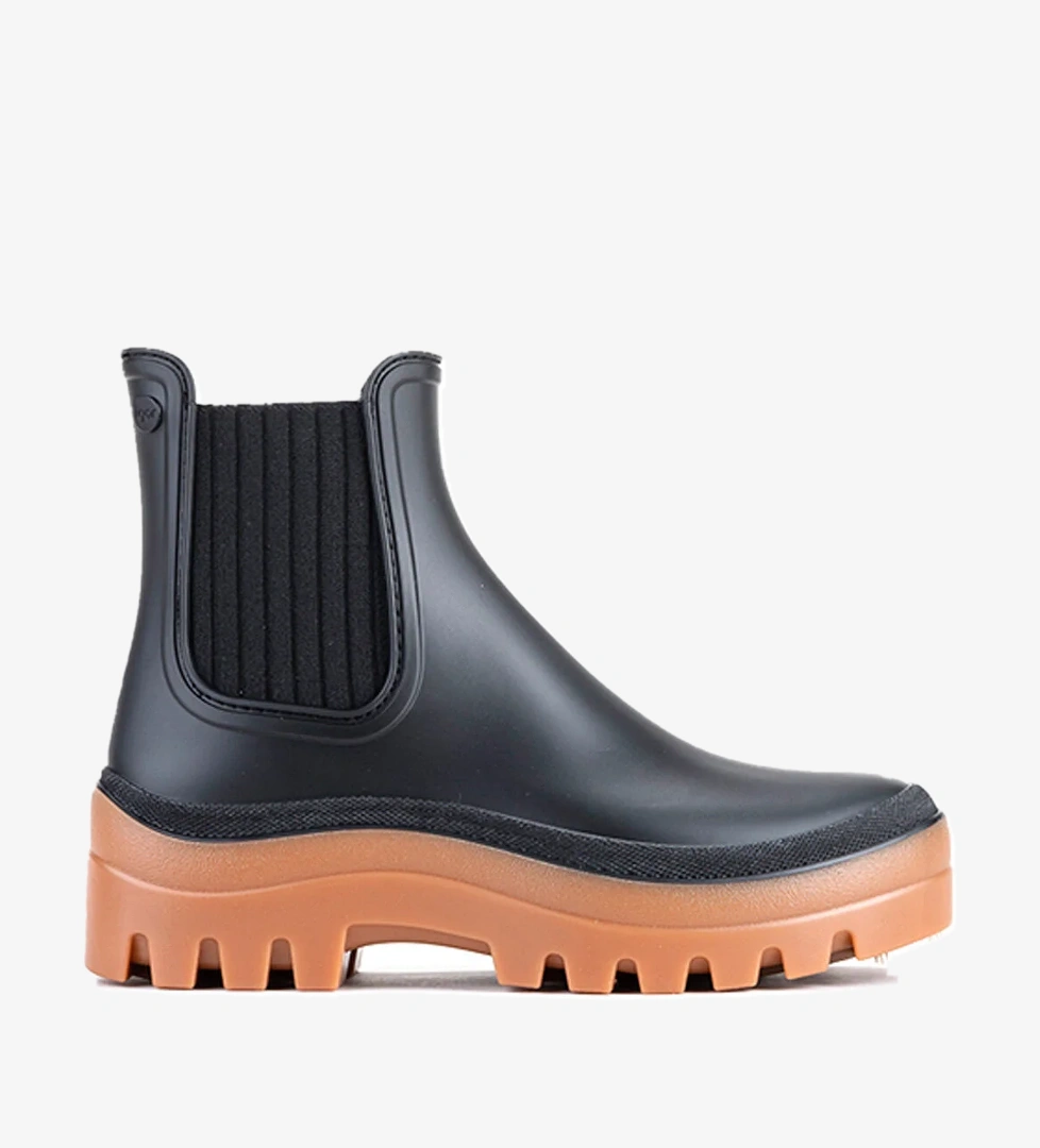 W10278 SOUL CARAMELO Siyah Kadın Yağmur Botu - Görsel 1