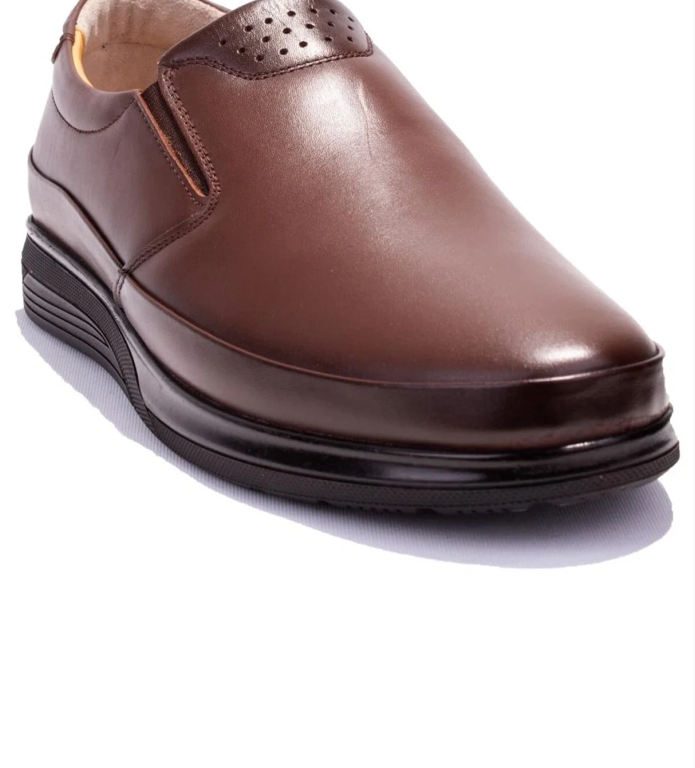 DMA08-429KS Kahve Ortopedik Günlük Erkek Deri Ayakkabı