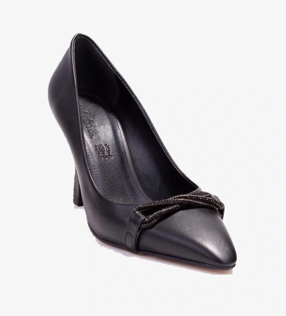 Dagoster DZA07-388462 Siyah Abiye Topuklu Kadın Ayakkabı model görseli