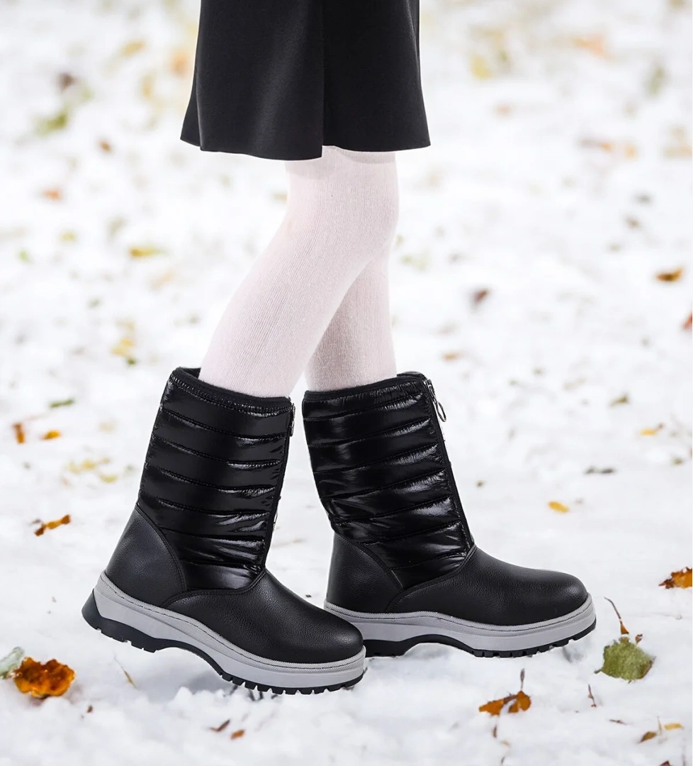 Cilt Fermuarlı Kız Çocuk Kar Botu Arz 2325 Siyah