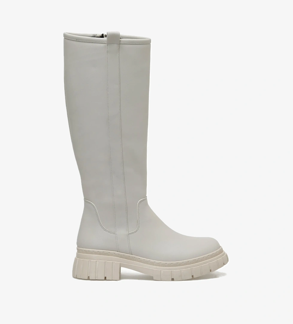 ELLICA 3PR Bej Kadın Çizme - Görsel 1