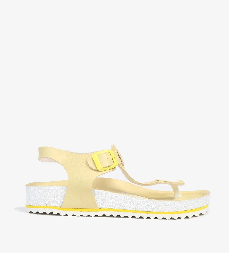 ® | BN-1319 - 3489 Sari - Kadın Sandalet - Görsel 1